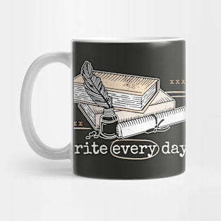 Write Every Day // Vintage Writer Inspiration Mug